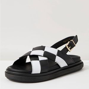 Alohas Marshmallow Checkered Sandals